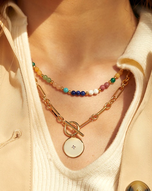Estella Bartlett Gemstone Beaded Necklace
