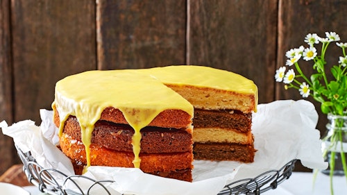 Vanilla and Coffee Cake