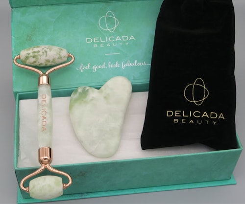 Gua sha jade roller