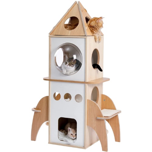 Amazon Brand – Umi Cat Tree with Space Capsule