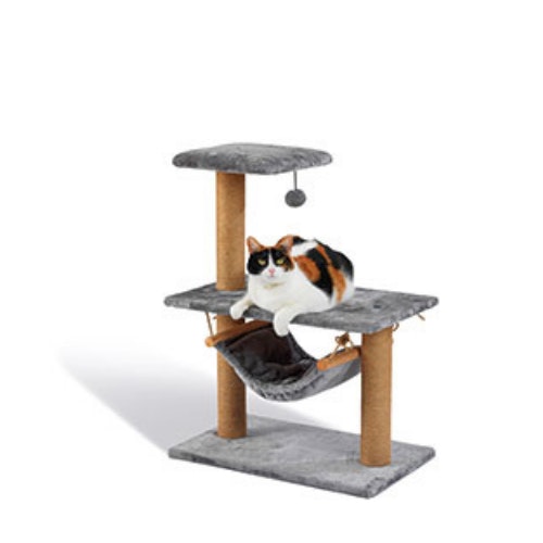 Pets at Home Hudson Hammock Cat Tower Grey
