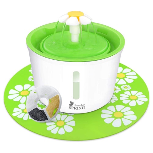 Cat Water Fountain with Water Level Window
