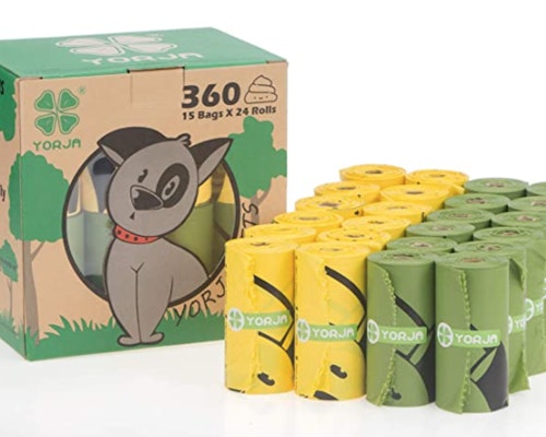 YORJA Dog Poo Bags, 360 Pet Poop Bags