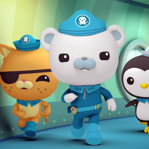 Programme Name: Octonauts - TX: n/a - Episode: n/a (No. n/a) - Picture Shows: (L-R) Kwazii, Captain Barnacles, Peso - (C) OCTONAUTS™ Meomi Design Inc. OCTONAUTS © 2012 Vampire Squid Productions Ltd. - Photographer: n/a The Octonauts