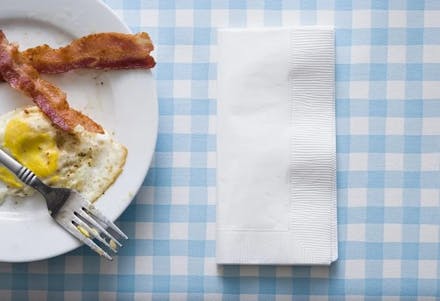 Full English Bacon and eggs