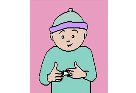 More Animated baby making more sign