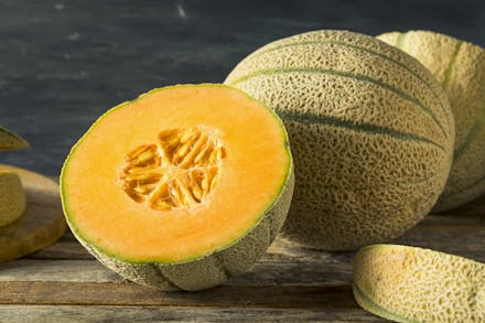 1) Your baby is now the size of a cantaloupe melon! melon