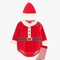 John Lewis & Partners Baby Santa Bodysuit, Hat & Tights Set