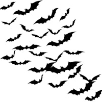 Yiran 36 Pack Halloween 3D Bats Stickers