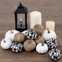 Artificial pumpkin decorations
