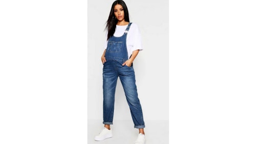 Boohoo maternity dungarees