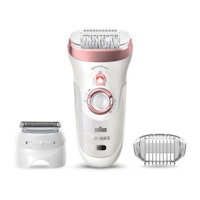 Braun Silk-épil 9 9-720, Epilator for Women for Long-Lasting Hair Removal, White/Bronze