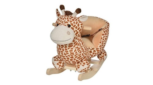 HOMCOM Giraffe Rocking Horse