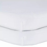John Lewis & Partners GOTS Organic Cotton Fitted Bedside Crib Sheet, Pack of 2