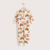 Light beige pyjamas with rainbows