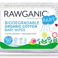 RAWGANIC Biodegradable Organic Cotton Baby Wipes
