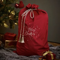 Velvet Merry Christmas Sack