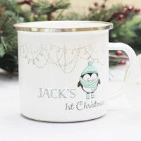 1st Christmas Enamel Mug