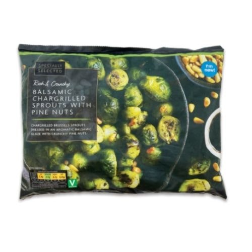 Specially Selected Balsamic Chargrilled Sprouts With Pine Nuts