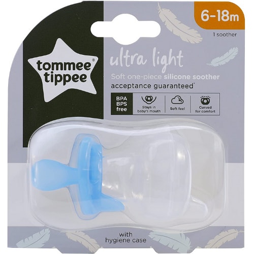 Tommee Tippee Ultra-Light Silicone Soother 6-18m 2 Pack