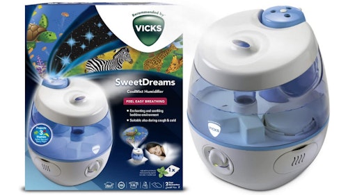 Vicks VUL575 Sweet Dreams Cool Mist Humidifier with Image Projector