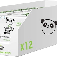 The Cheeky Panda Bamboo Baby Wipes - Bulk Box of 12