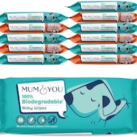 Mum & You 100% Biodegradable Vegan Registered Plastic Free Baby Wet Wipes