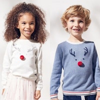 sibling matching christmas jumpers