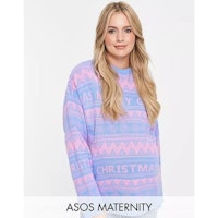 ASOS DESIGN Foundation Maternity Christmas jumper