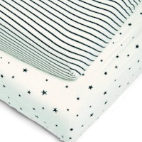 2 Cot/Bed Fitted Sheets - Starry Skies