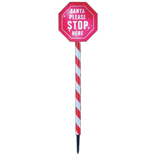 Argos santa stop here light up sign