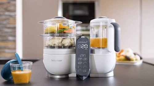 Babymoov Nutribaby Plus 5 in 1 Nutritionist Approved Food Processor with Steam Cooker