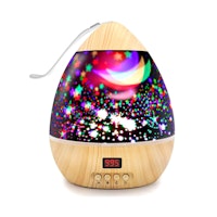 CDUTA Projector Night Light with Timer Rotating Star Light Projector