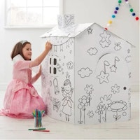 Colour-In Cardboard Playhouse