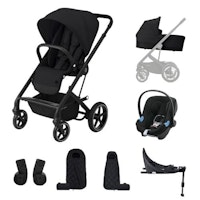 Cybex Balios S Lux 7 Piece Travel System Bundle Deep Black