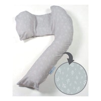 Dreamgenii Pregnancy Support & Feeding Pillow - Grey Floral