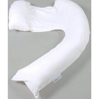 Dreamgenii Pregnancy Support & Feeding Pillow - White cotton