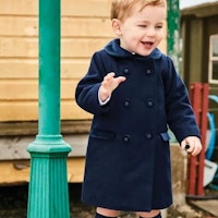 KIDS' NAVY CLASSIC COAT