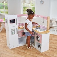 KidKraft 53185 Grand Gourmet Corner Wooden Pretend Toy Kitchen
