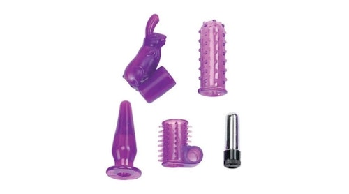 Kinx 4 Play Couples Kit Bullet Vibrator with Attachments