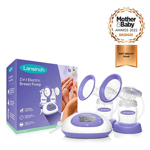 2-in-1 Double Electric Breast Pump by Lansinoh