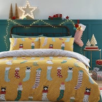 Meowy Christmas Duvet Cover and Pillowcase Set