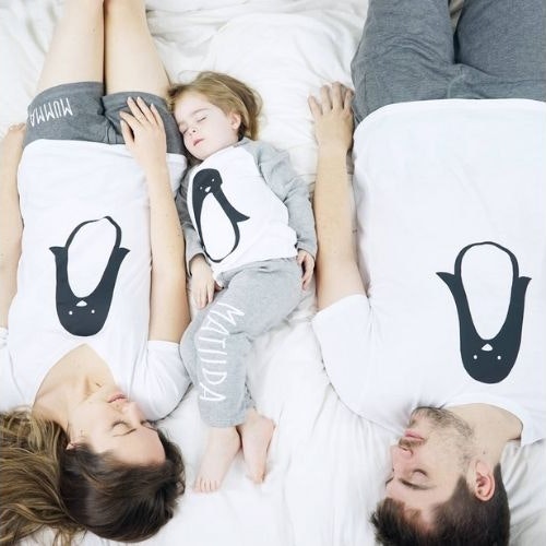 Personalised Penguin Family Pyjamas
