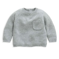 Grey Textured Knit Jumper