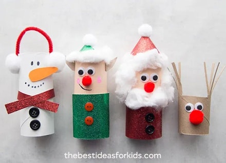 Christmas toilet paper crafts Christmas toilet paper crafts