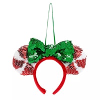 Disney Store Minnie Mouse Festive Ears Headband Hanging Ornament