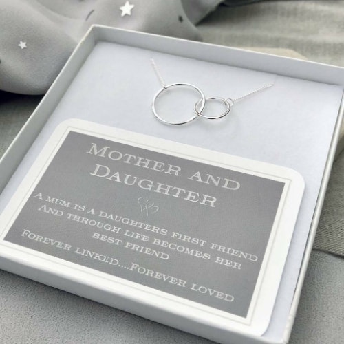 My Posh Shop Mother And Daughter Infinity Circles Necklace