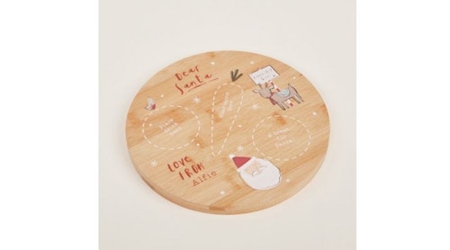 Personalised Wooden Christmas Eve Platter for Santa