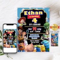 Toy Story invitation