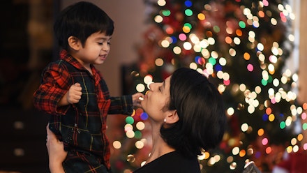 woman-son-christmas